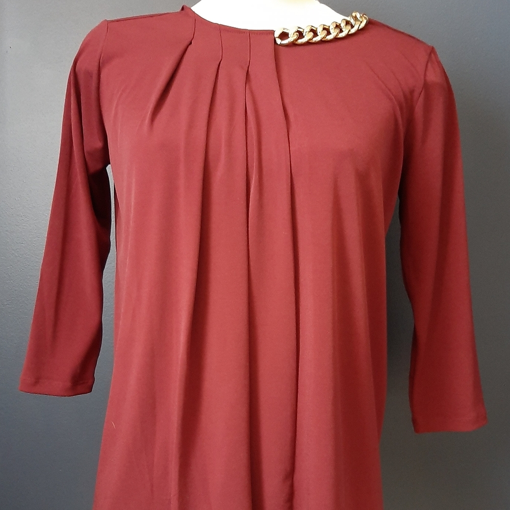 Michael Kors burgundy top - Picture 2 of 3